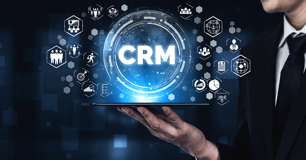Équipe utilisant un CRM